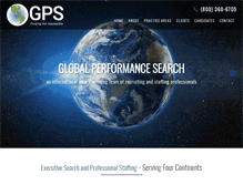 Tablet Screenshot of globalperformancesearch.com